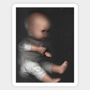 Haunted Baby Doll Sticker